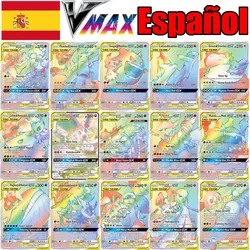 Cartes Pokemon TAG en espagnol TEAM GX VMAX, entraîneur d'énergie, brillantes, jeu, jouet pour enfants, nouvelle collection 