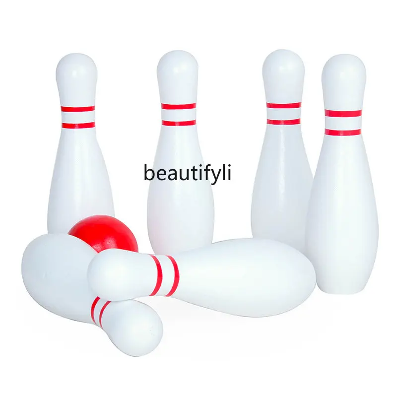 

Bowling Toys Outdoor Wood Solid Ball Bottles Kindergarten Parent-Child Game