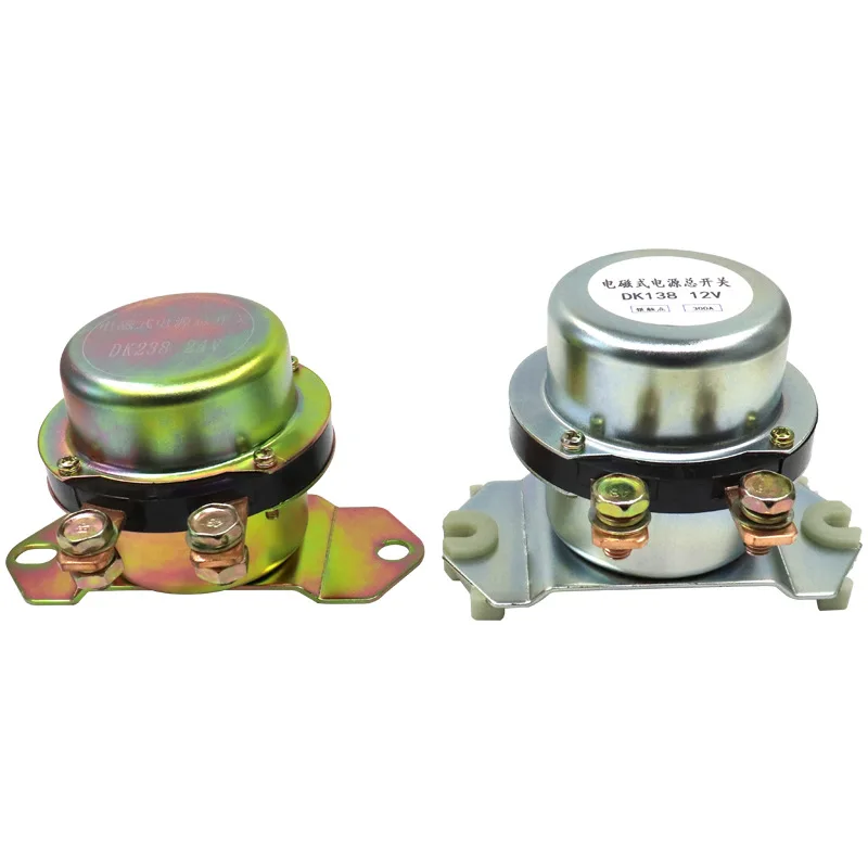 Carro Eletromagnética Power Off Interruptor Mestre 100a 300a Dk138 Dk238 Automotive Relé Anti-bateria para Escavadeira Dc12v 24v
