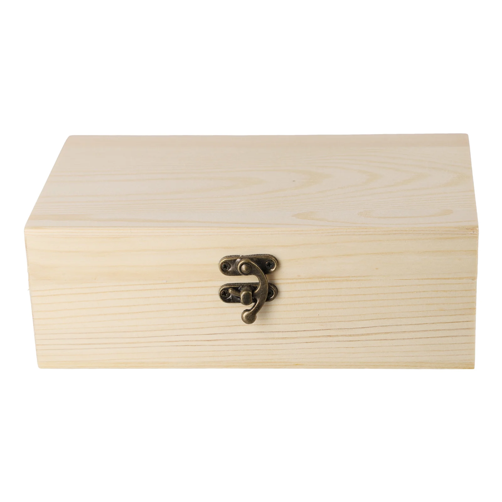 Wooden Storage Box Jewelry Box S M L Multifunction Desktop Pine Wood Storage Case Decoration Wooden Hinged Craft DIY Gift-Boxes 4