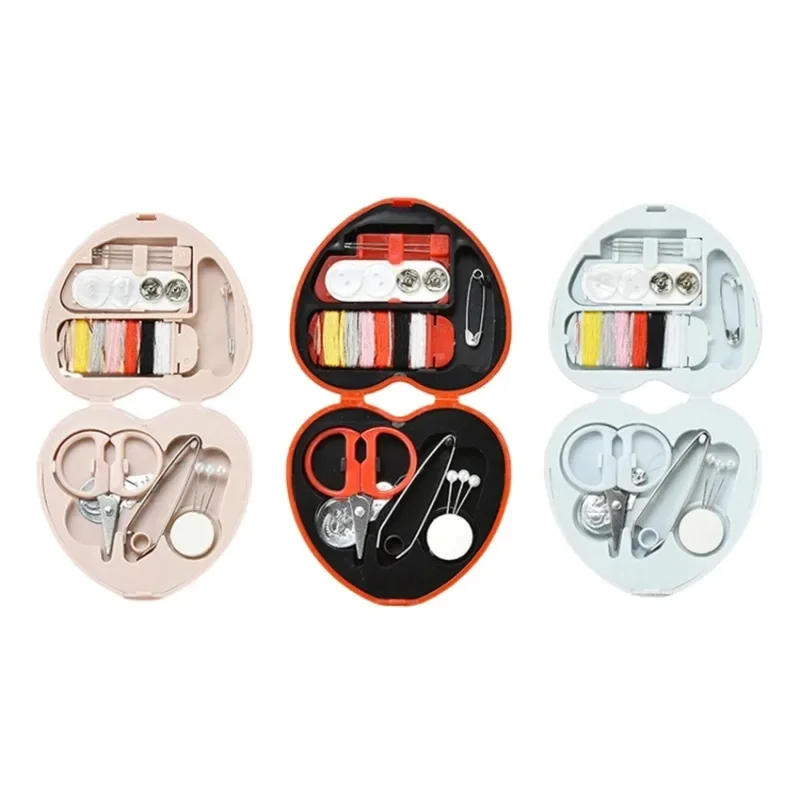 Sewing Kit with Case Portable Sewing Tool Travel Kit Emergency Repair Threads Scissors Needles