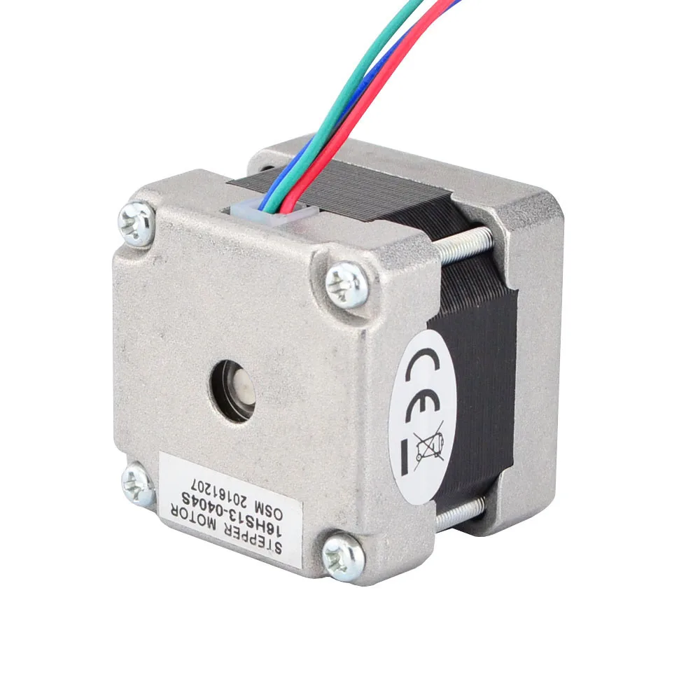 STEPPERONLINE Nema 16 스테퍼 모터 바이폴라 1.8deg 21Ncm 0.4A 39x39x34mm 4선 CNC 3D 프린터