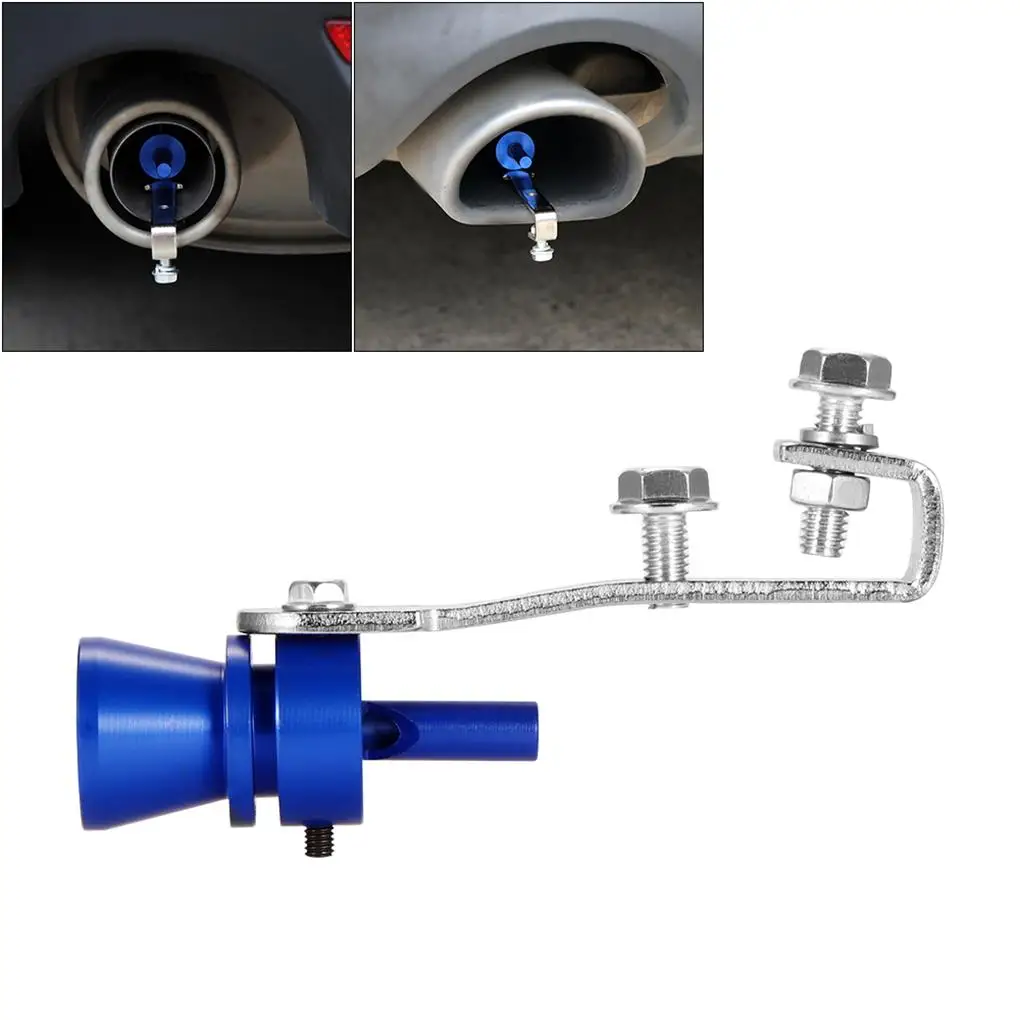 

Car Turbo Sound Whistle Exhaust Pipe Turbo Whistle Blow Off Valve Simulator Easy To Install for 37mm-48mm Tail
