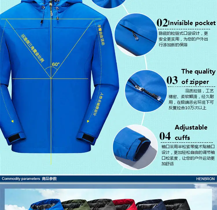 mens coats and jackets Winter Jacket Men Lightweight Hooded Zipper Waterproof Coat Windproof Warm Solid Color Fashion Male Coat Outdoor Sportswear mens parka