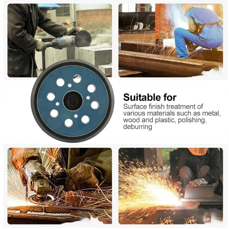 5" Sander Pad For Ryobi Sander 5 Inch 8 Hole Hook And Loop Replacement 180 Grit