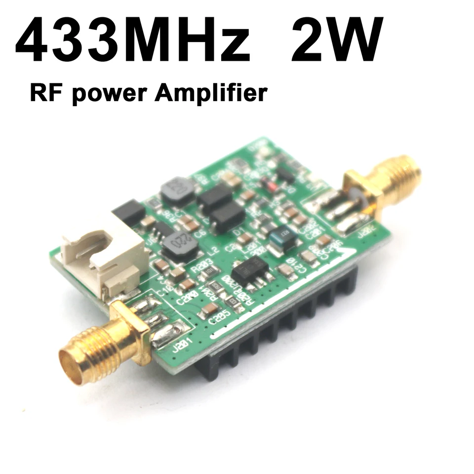 無線用　パワーアンプ 433Mhz 2 ワット RF パワーアンプ無線通信無線送信機