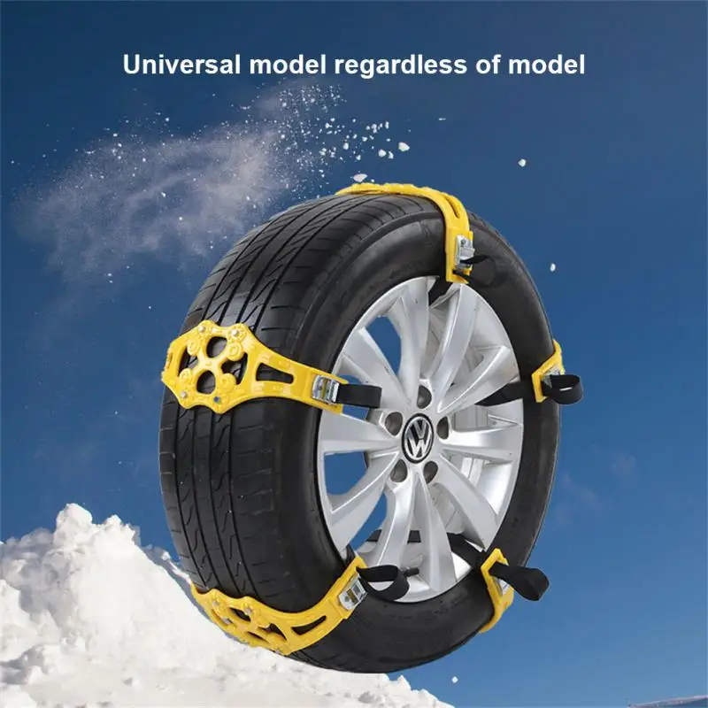 Car Tire Snow Chain Durable Winter Wheels Tyre Anti-Skid Snow Ice Chains Belt Emergency Safety Driving Car Chains For Ice