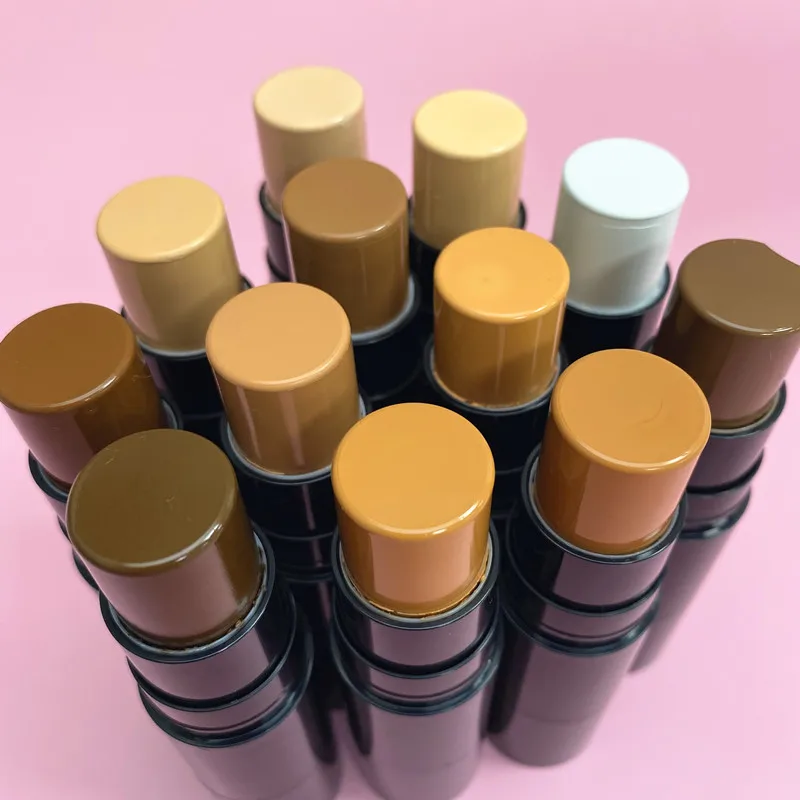 

High Definition Bronzer Stick With Brush Custom Private Label Face Foundation Waterproof Full Coverage Concealer Contour Stick