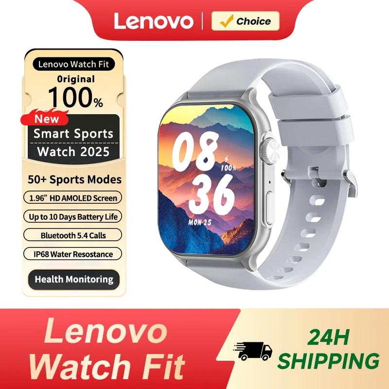 Nuovo Smartwatch Lenovo per Android con Chiamata Bluetooth, Impermeabile IP68, 100+ Modalità Sportive, Monitoraggio Frequenza Cardiaca