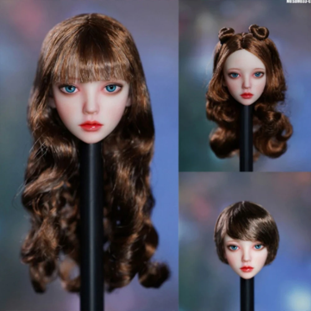 

SUPER DUCK SDH033 1/6 Female BJD Style Head Sculpt Carving Model Fit 12" TBL Pale Solder Action Figure Body