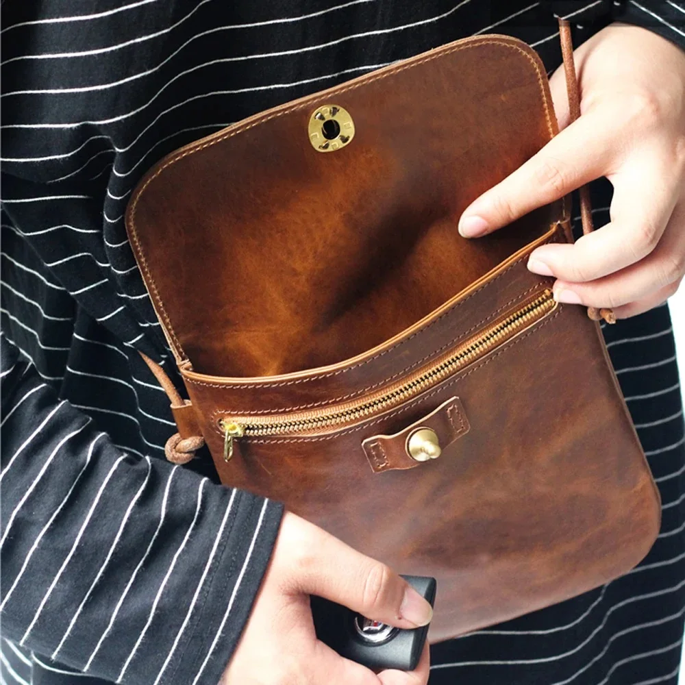 Kraft Paper Sewing Pattern Leather Craft Vintage Shoulder Bag Die Cutting Template 500gsm 19x18x1.5cm