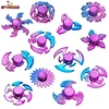 New Hand Spinner Stress Relieving Toys Keychain Plastic Toy Kid Fingertip Keyring Finger Fidget Ring Anxiety Boredom Party Gifts 1