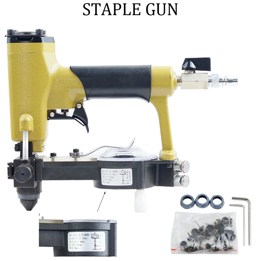 ZN-12S Automatic Nail Feeder Pneumatic Nail Gun Sofa Stapler Furniture Decoratio