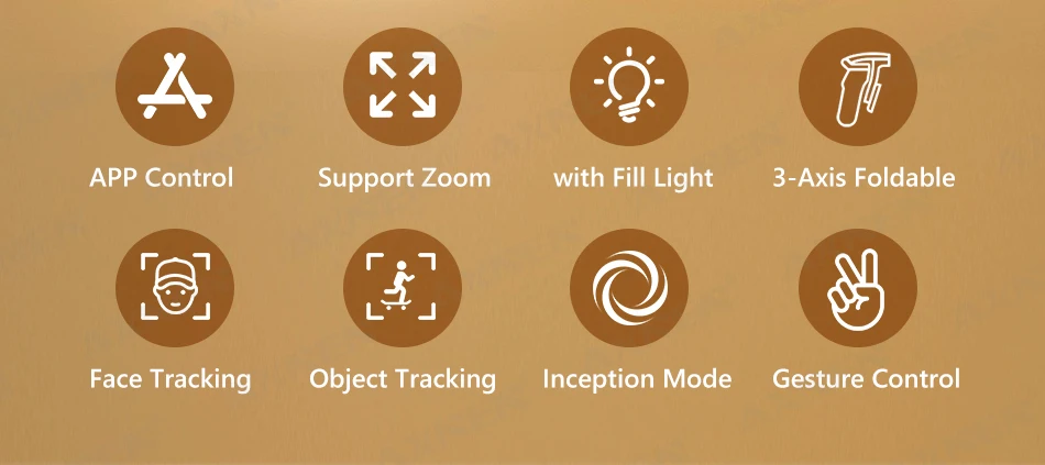 3-axis Gimbal Stabilizer For Smartphone With Fill Light & Tracking_voghion.com