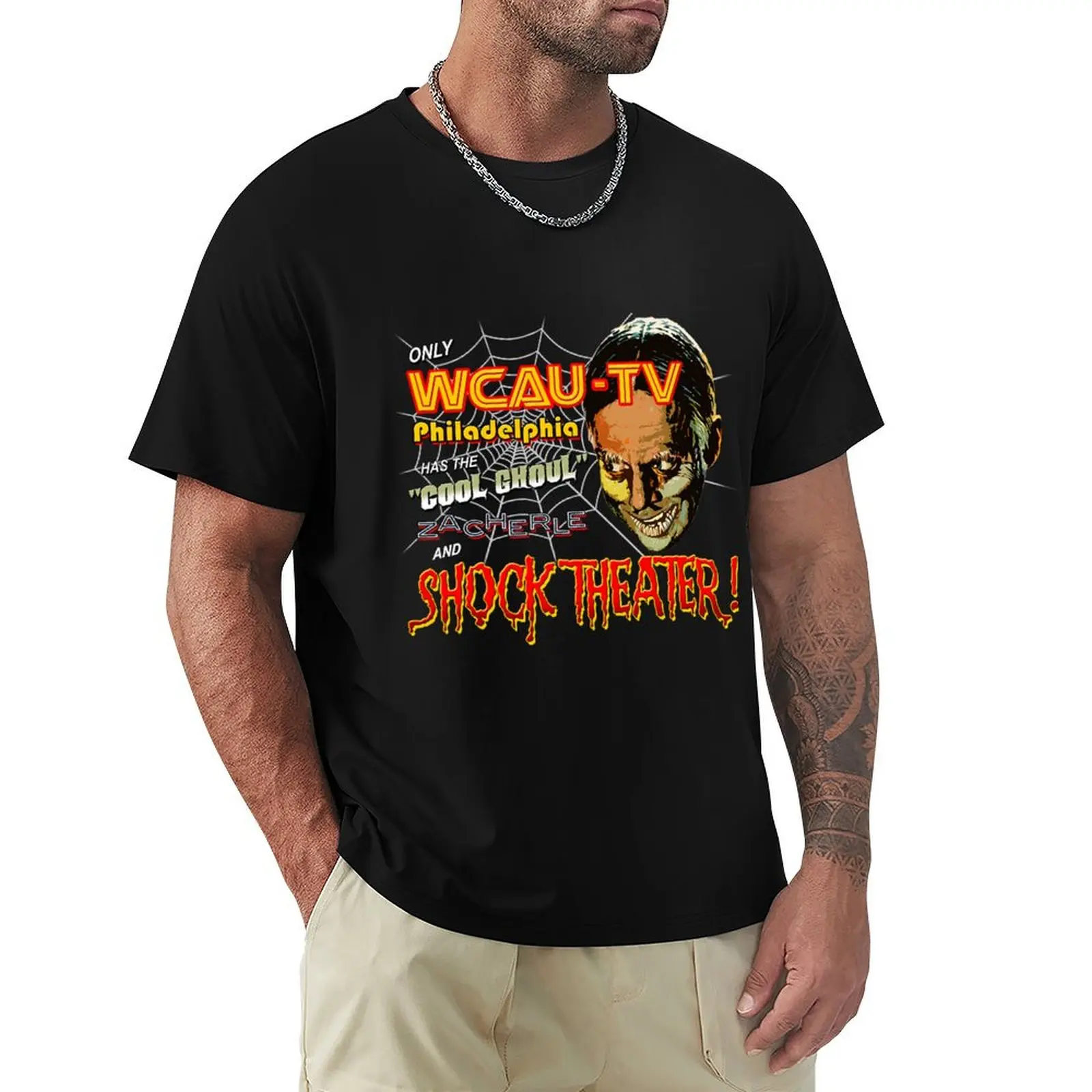 

Zacherle the Cool Ghoul T-Shirt quick drying tops Men's t-shirts