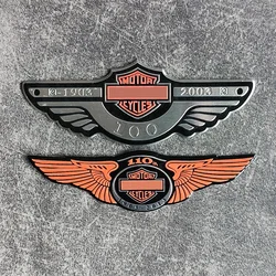 Classic Moto Metal Sticker Emblem Logo Refitted Metal XL 833 100th badge Tail Logo Tank Oil Cover Moto marmitta di scarico