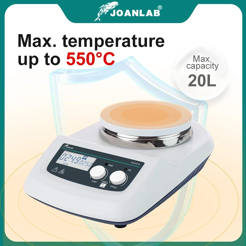 JOANLAB Magnetic Stirrer With Heating Digital Display Thermostatic Stirrer Laboratory Hot Plate Magnetic Mixer 20L