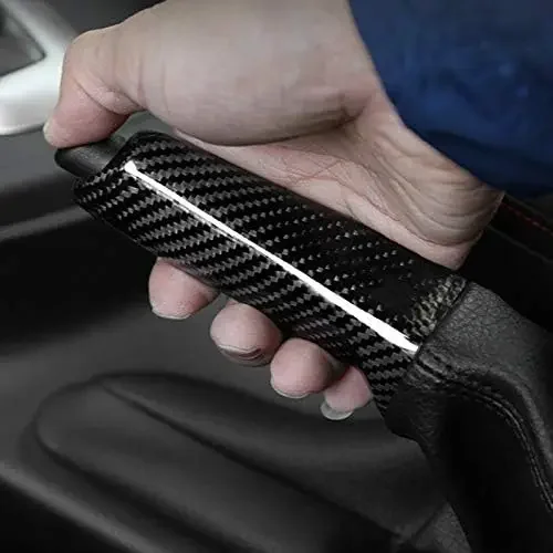 Universal Carbon Fiber Pattern Handbremsgriff Abdeckung For BMW X1 1 2 3 4 Series GT M4 G30 F30 F20 F10 E36 E39 E46 E60 E90 E50
