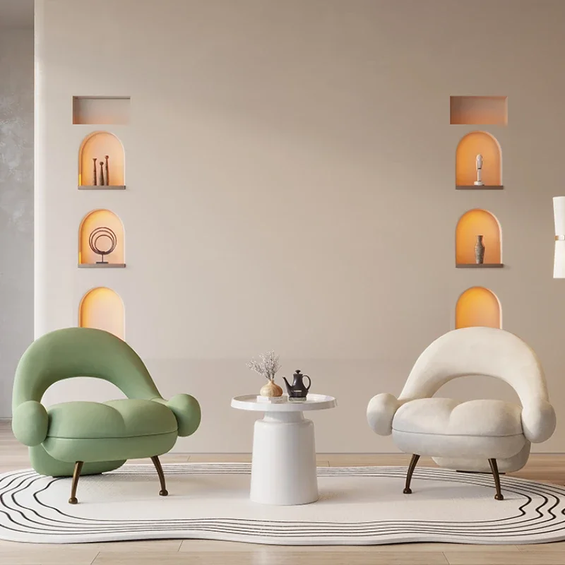 

Light Luxury Leisure Creative Visitor Chair Italian Single Sofa