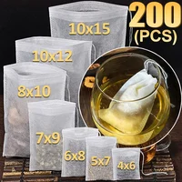 Non-woven Fabric Disposable Tea Filter Bags Empty Sealed Filters Bags with Drawstring Kitchen Teaware for Coffee Spice Wholesale 1