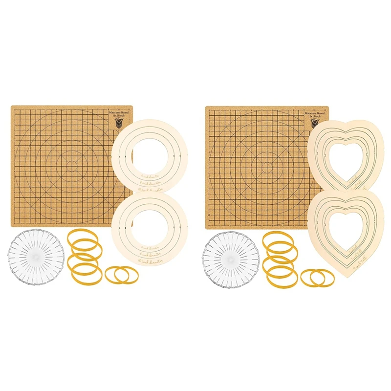 ABKP-Macrame Board And Pins,12X12 In Macrame Project Board, Macrame Craft Board For Braiding Bracelet Scarves Craft
