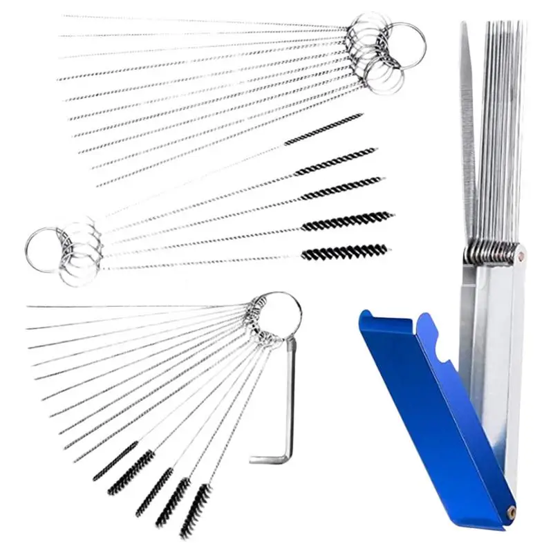 

Orifice Cleaning Tool Portable Stainless Steel Tip Cleaner With Box Hangable Pick Tool Kit Multifunctional Cleaning Wires Set