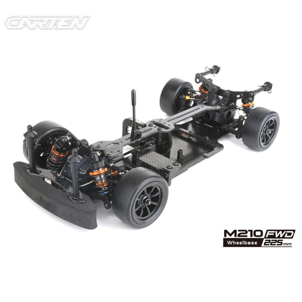 CARTEN M210 FWD Wheelbase 210mm 225mm 239mm 1/10 RC Electric Remote Control Touring Car KIT Version Frame Adult Children's Toys 3