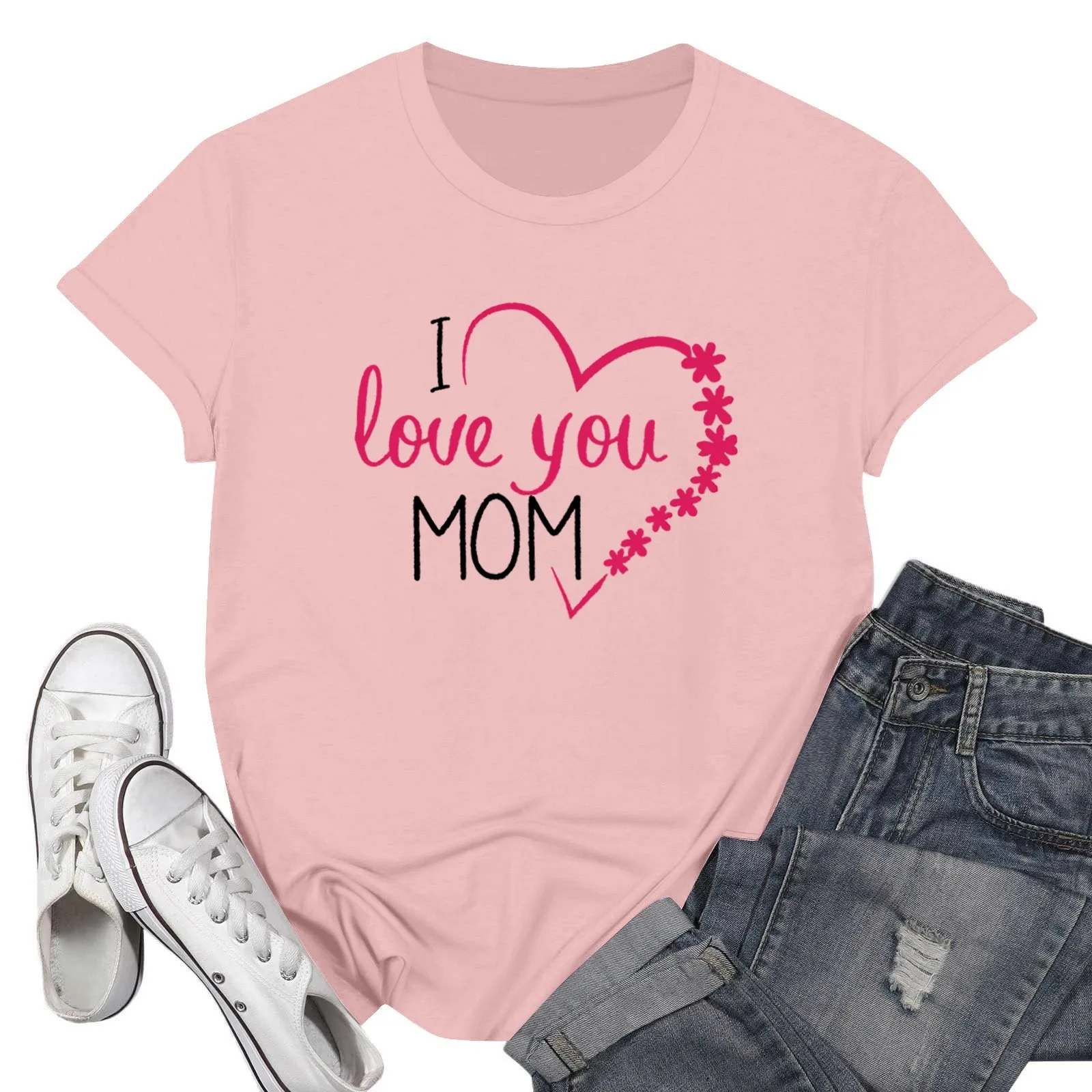 

Женский модный Повседневный пуловер с надписью на день матери, Вязаная футболка с коротким рукавом, топ, женская модная блузка, футболка 2024