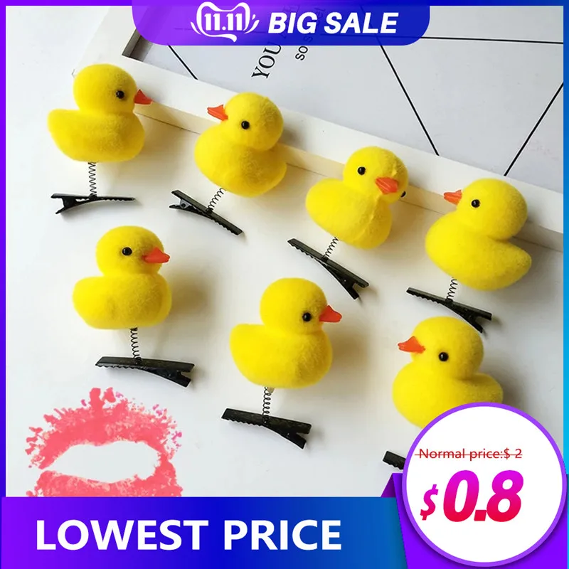 Bubble Childrens Toy Little Yellow Duck Love Heart Hairpin Clip Suitable For Clip On The Gift 5Pcs/Lot hair accessories,doll accessories
