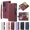Double Layer Zipper Wallet Case for Redmi Note 12 11 10 9 8 7 Redmi 10 10C 10A 9C 9A 9T 9 Lozenge Cover for Xiaomi Poco X5 Pro 1