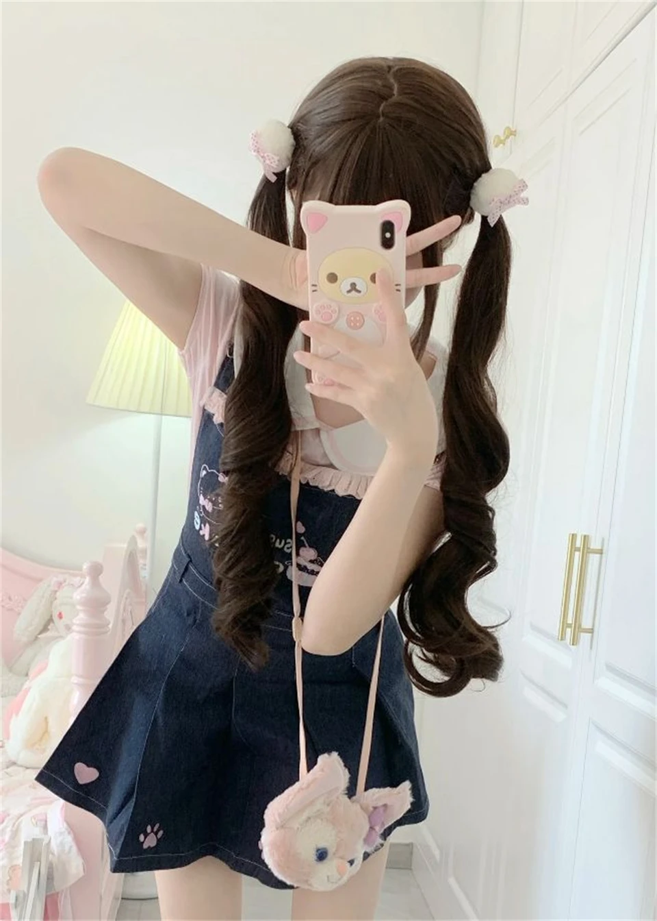 Brown Synthetic Wigs for Women Daily Cosplay