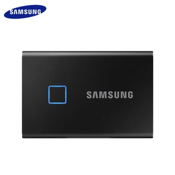 Original Samsung T7 Touch SSD 1TB 2TB External Solid State Disk Hard Drive Fingerprint Recognition Portable For Laptop Desktop 1