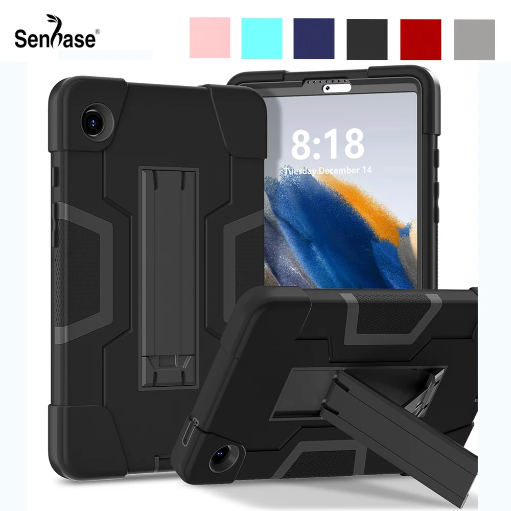 

For Samsung Galaxy Tab A9 2023 8.7 inch SM-X110 SM-X115 Case Shockproof Kids Safe PC Silicon Hybrid Stand Tablet Cover