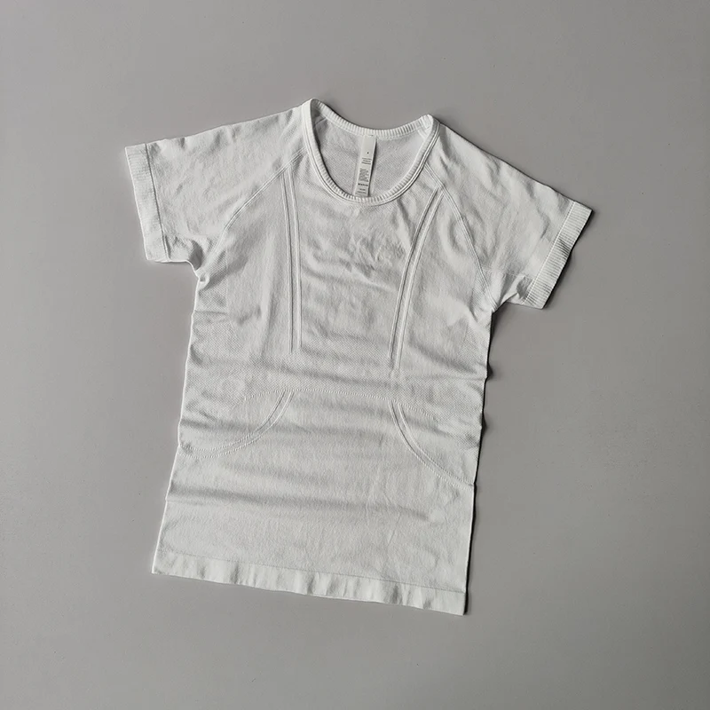 thumbnail image 1 of Camiseta deportiva de manga corta para mujer, camiseta de secado rápido para correr, traje de Yoga adelgazante ajustado, traje de entrenamiento para Pilates y Fitness, verano, 1 of 6