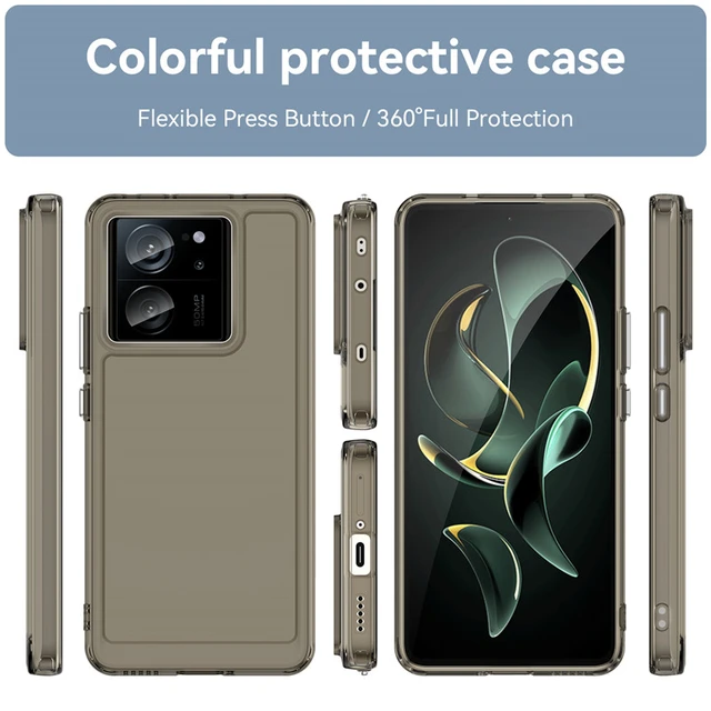 For Xiaomi 13T Pro Case Soft TPU Candy Color Bumper On Xiaomi 13T Cover  Protective Phone Cases For Xiaomi Mi 13T Pro Funda - AliExpress