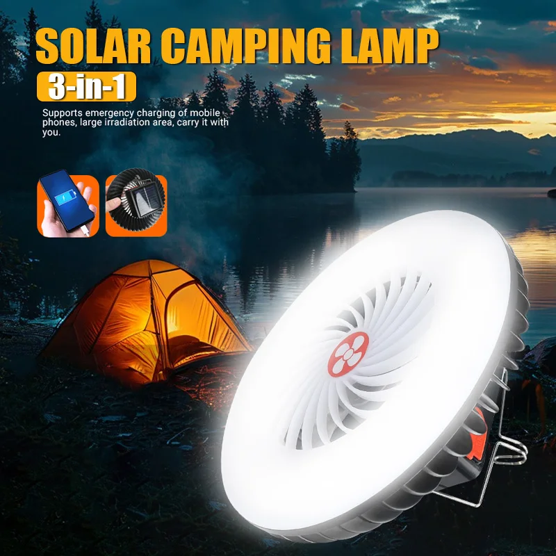다기능 텐트 선풍기 충전식 캠핑 램프, 야시장 부스 램프, 휴대용 랜턴, 야외 냉각 선풍기 램프, 3 in 1 