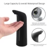 Black Automatic Soap Dispenser Touchless, Auto Liquid Soap Dispenser for Kitchen Bathroom 400Ml 4