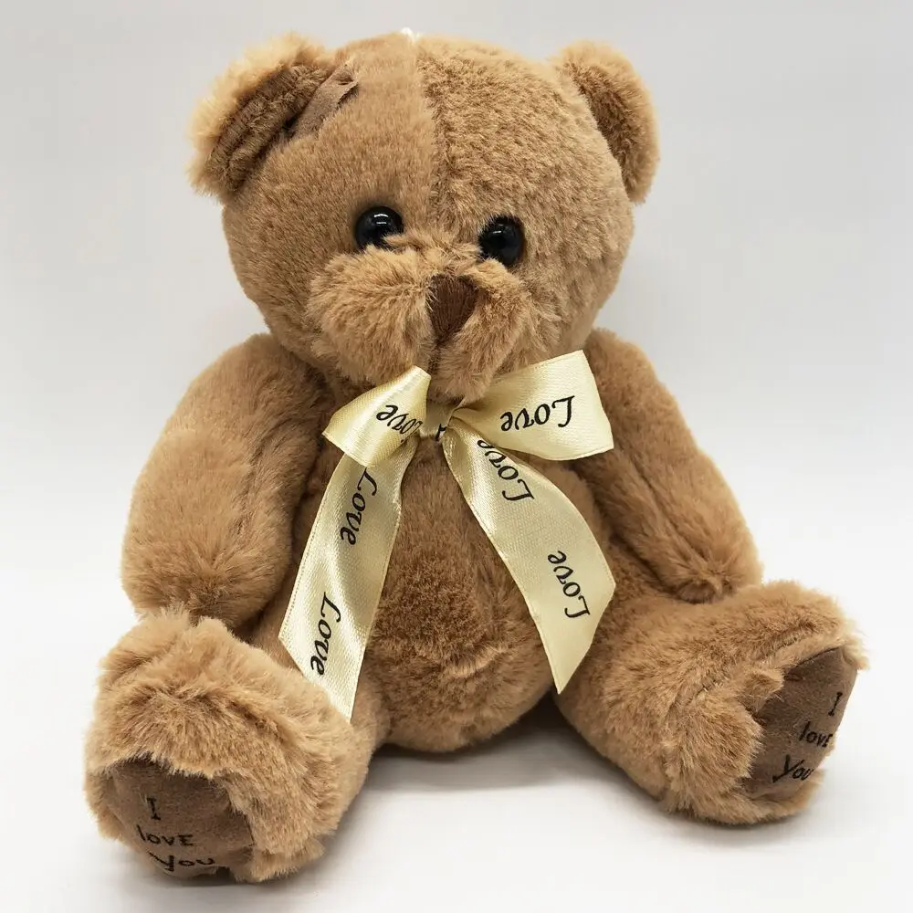 thumbnail image 1 of 1pc 18CM Stuffed Bear Dolls Patch Bears Three Colors Plush Toys Best Gift for Children Boys Toy Wedding Gifts, 1 of 5