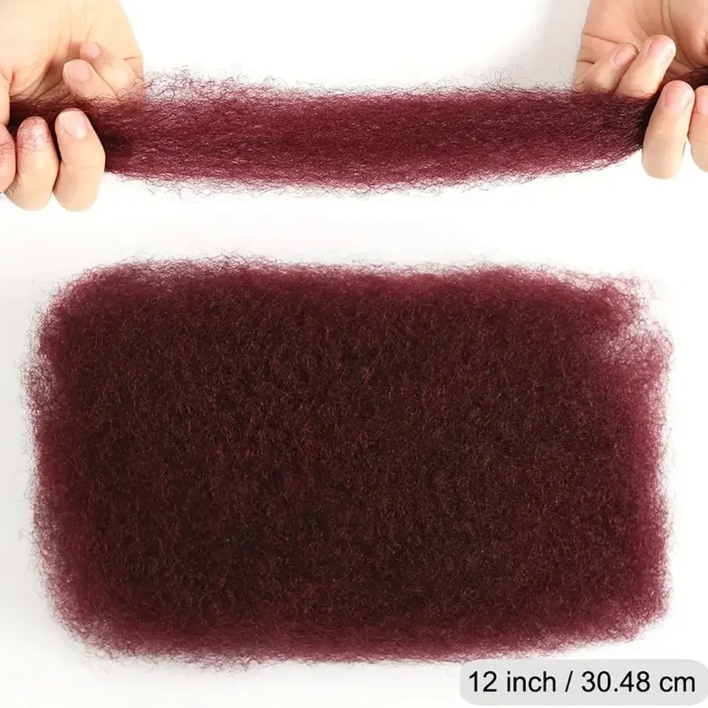 Style Icon Afro kinky Curly Bulk Remy Hair 1 Bundle 50g/pc Red Color Brazilian Braids Hair No Weft Human For Braiding