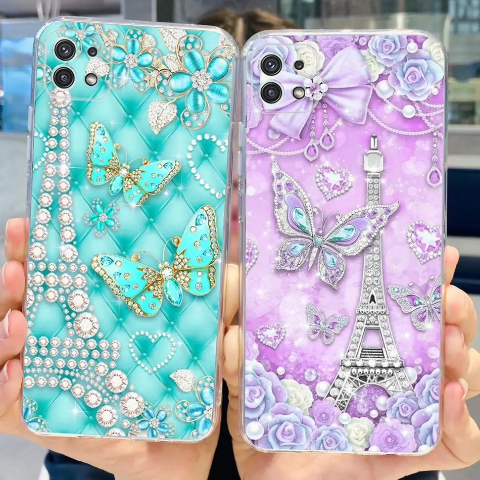 Stylish Transparent TPU Soft Silicone Phone Case