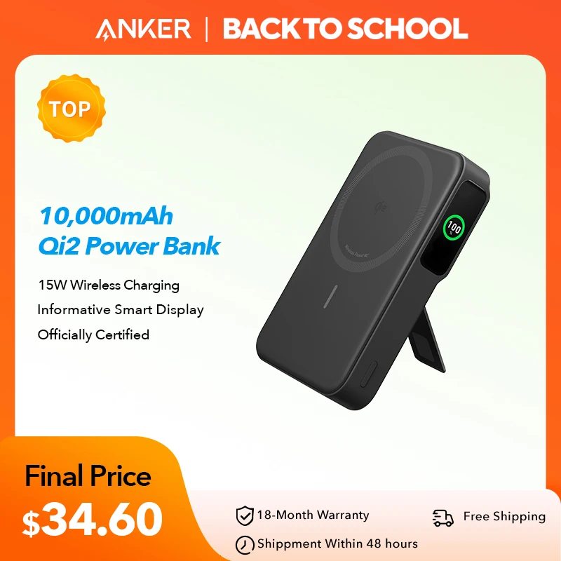 【新品未使用】Anker MagGo Power Bank Qi2 Amazon.com: Anker MagGo Power Bank, Qi2 Certified 3-in-1