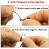 Carp Fishing Accessories Kit Anti Tangle Sleeve Hook Stop Beads Bait Screw Rig Kicker Swivel for Spinner Rig Material Equipment 4