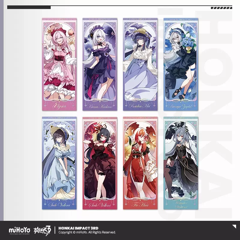 

Presale Sunsyea Honkai Impact 3rd Official Merch miHoYo Original HZCX Theme Series Laser Tickets Elysia Fu Hua Kiana Bronya