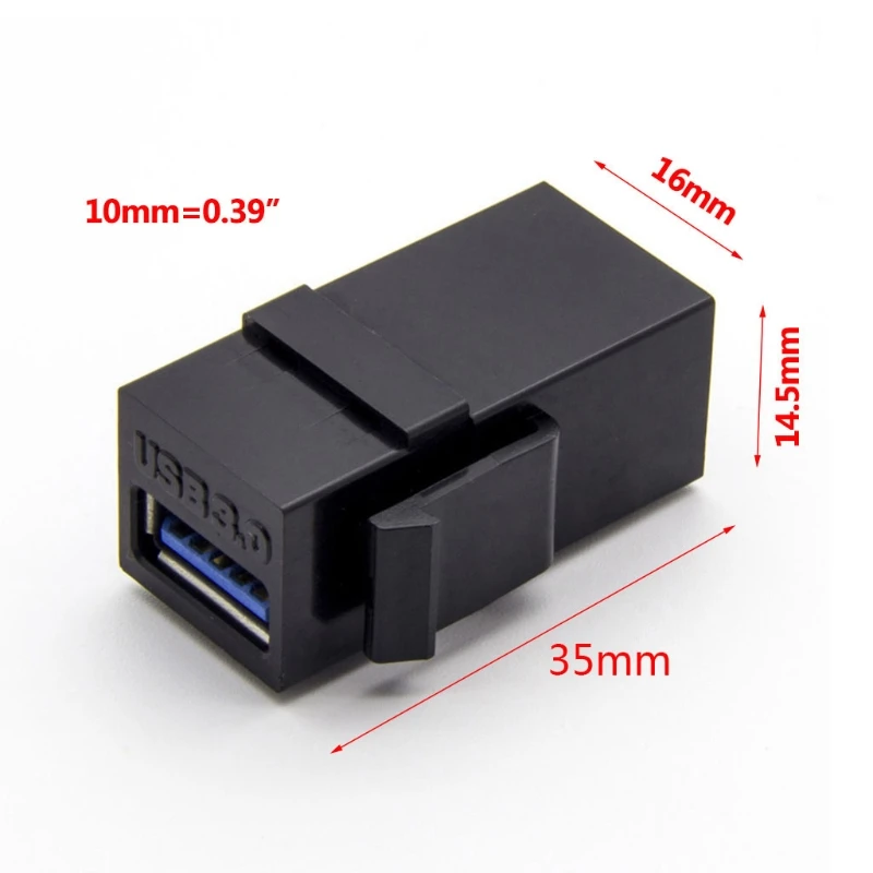 USB 키스톤 잭 2팩 USB-USB 어댑터 암-암 삽입