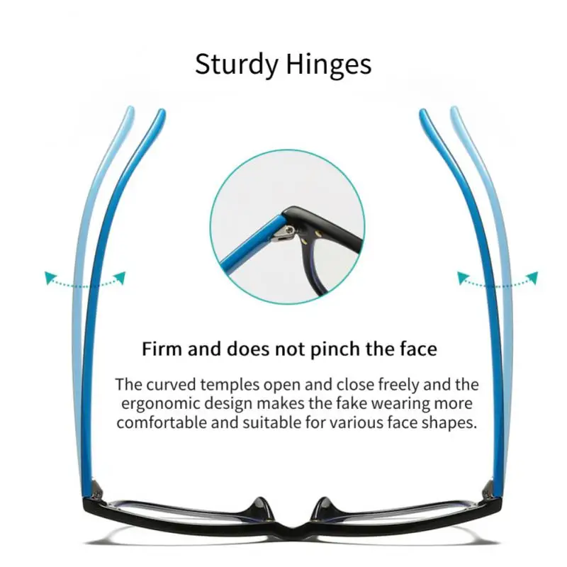 2022 Eyeglasses Square Anti-blue Light Blocking Glasses With 6 Rare Spar Anti-fatigue Eyewear Children Adult Computer Spectacles