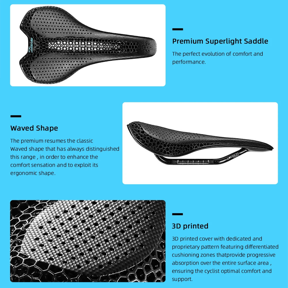 172g RYET カーボンサドル　3Dプリント RYET Carbon 3D Printed Saddle Ultralight 175g 7*9 Bike