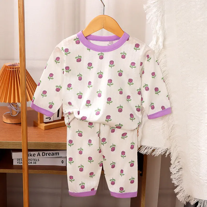 Ensemble de Pyjama d'Été pour Bébé Garçon et Fille, 2 Pièces, T-shirt à Manches  Courtes et Short, Couture de Documents, Vêtements Imbibés - AliExpress