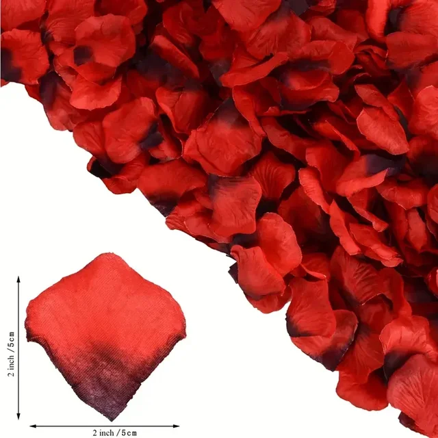 100-10000 pièces haut coloré artificiel faux pétales de Rose rouge blanc or Roses pétale fleurs romantique fête de mariage saint valentin décor 2