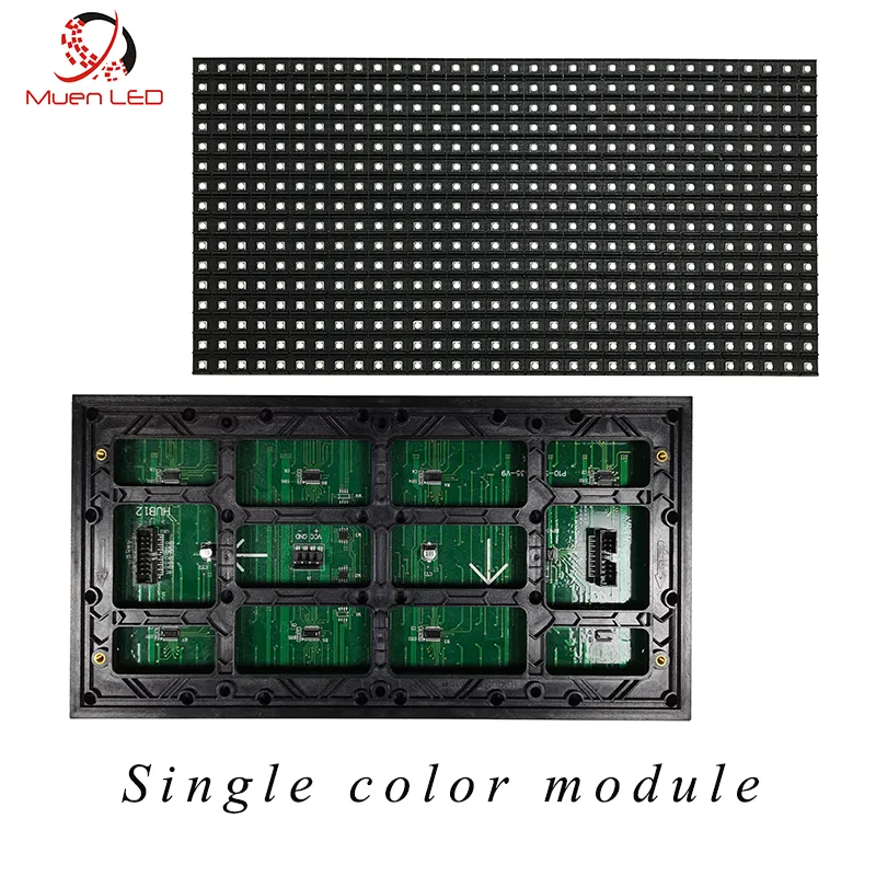 

Muen P10 Single Color SMD Outdoor LED Module for LED Screen Red, White,Green,Blue Color, LED Display Panel 320*160mm, SMD P10