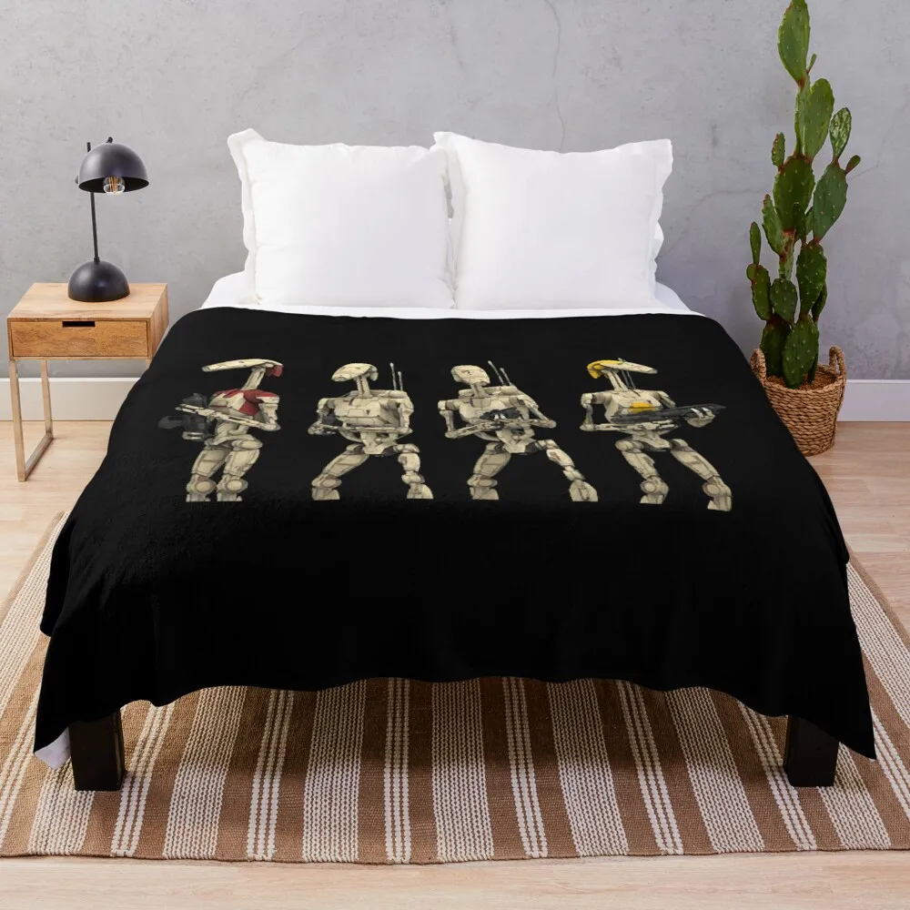 

B1 Battle Droids Throw Blanket Blankets For Bed Thermal decorative Blankets
